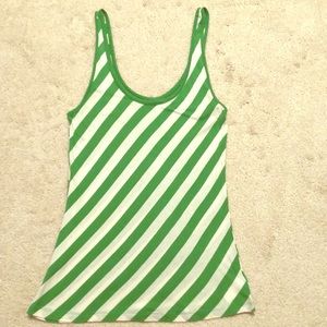 Striped Kelly Green Tank Top
